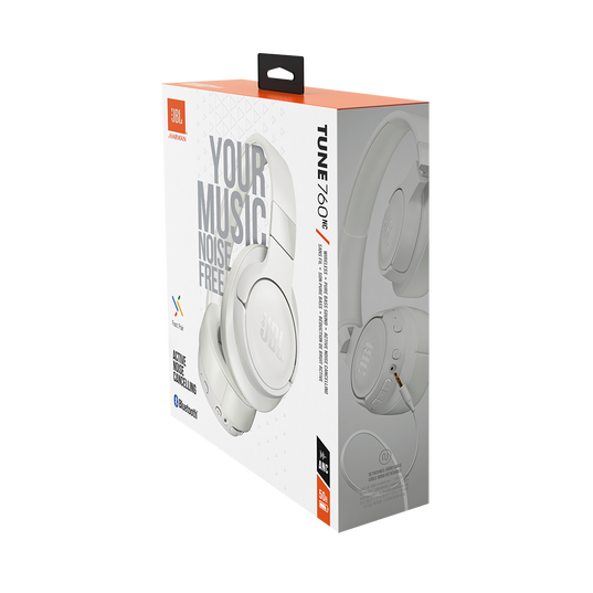 JBL Tune 760NC - White - Wireless Over-Ear NC Headphones - Detailshot 10